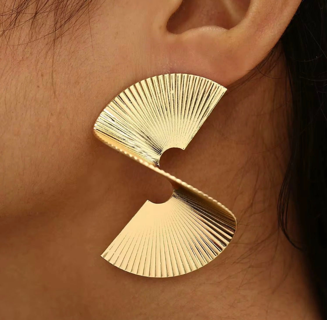 Golden Luxe Statement Earrings